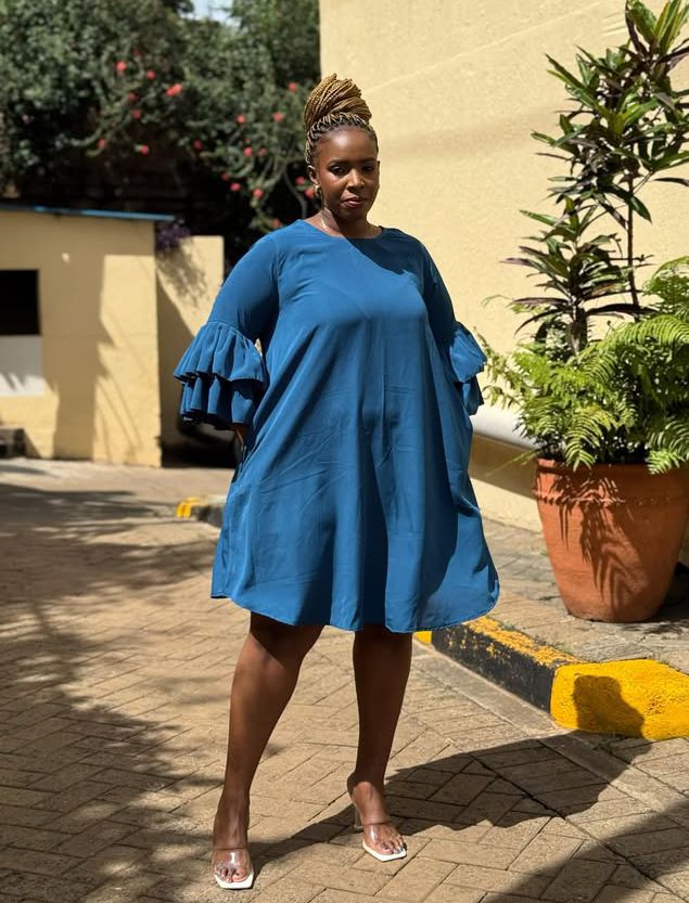 FLOUNCE SHIFT DRESS