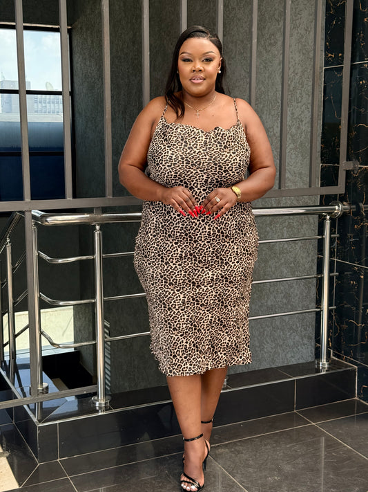 ANIMAL PRINT BODYCON DRESS