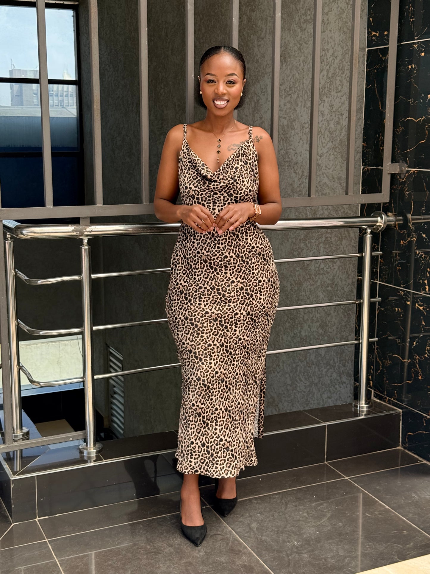 ANIMAL PRINT BODYCON DRESS