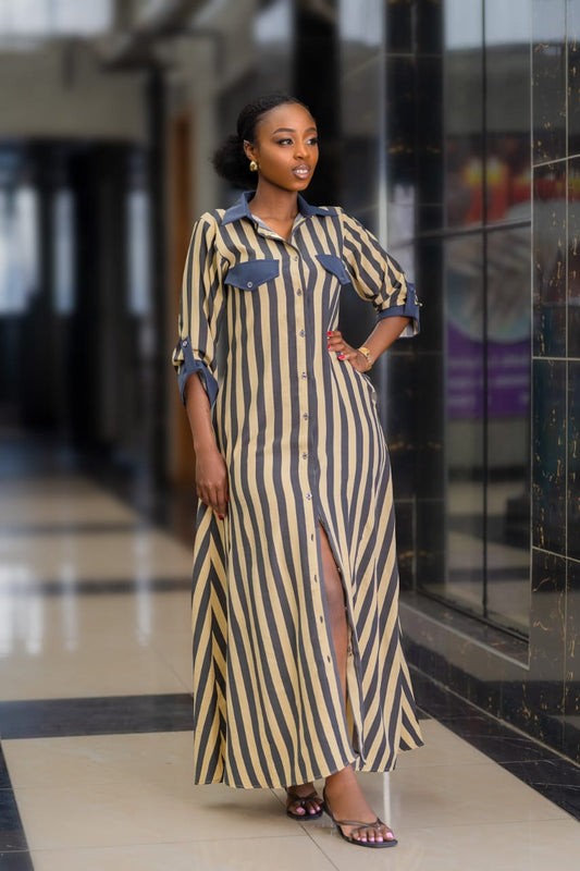 Niles Striped Maxi Dress