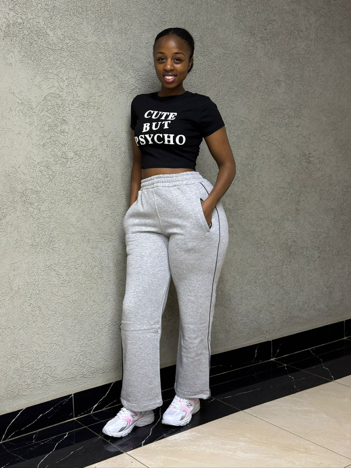 CIARA SWEATPANT -STRIPPED